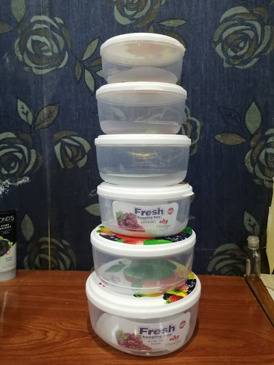 6 Pcs Set Food Storage Containers