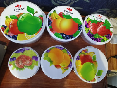 6 Pcs Set Food Storage Containers