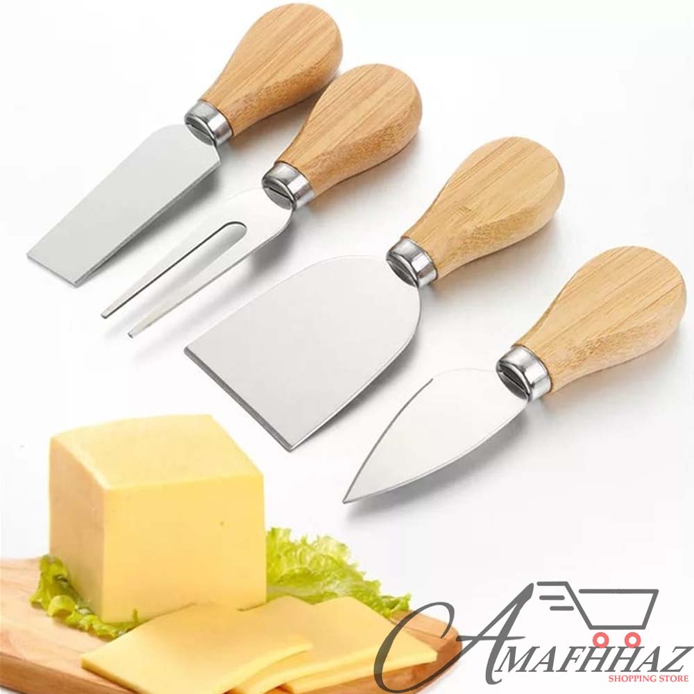 4 Pcs Cheese Knives Set