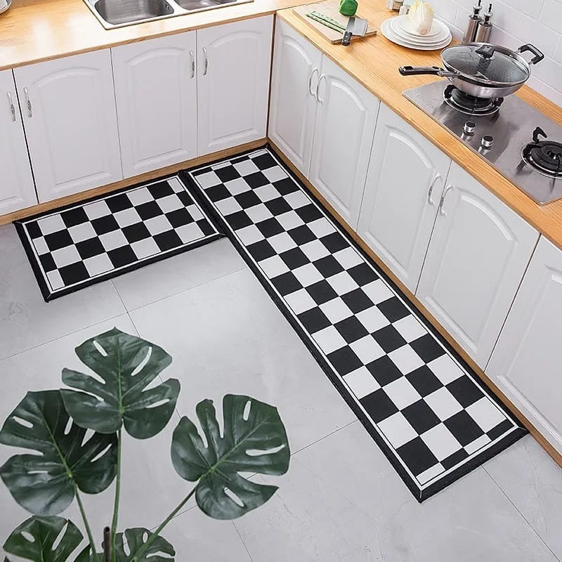 2Pcs Set Kitchen Floor Mat Non Slip-A