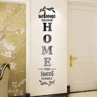 Acrylic Mirror Wall Decor Stickers