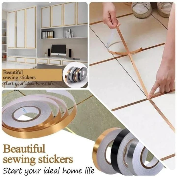 Tile Sticking Golden Tape