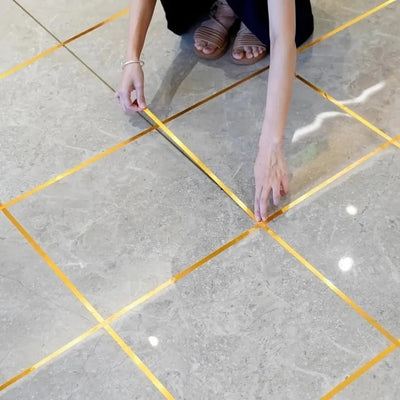 Tile Sticking Golden Tape