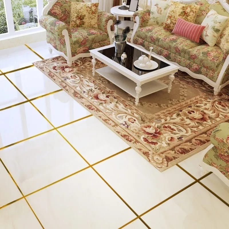 Tile Sticking Golden Tape